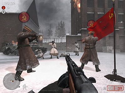 Скриншот из игры Call of Duty 2