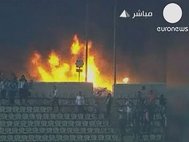 Беспорядки на футбольном матче в Египте. Кадр: Euronews