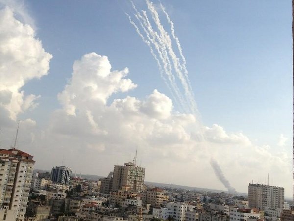 Ракетная атака палестинцев