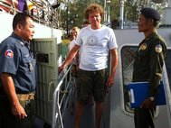 Сергей Полонский и камбоджийская полиция