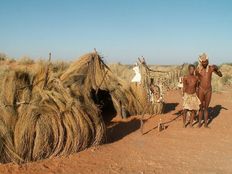 Представители народа сан из Намибии