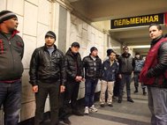 Рейд сотрудников ФМС на Казанском вокзале в Москве