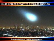 Метеорит над Лос-Анджелесом