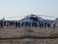 Украинские вертолеты с опознавательными знаками ООН