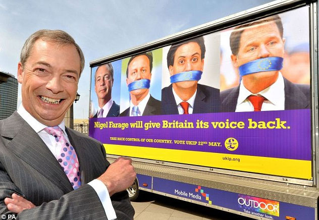 Nigel Farage. Источник: Daily Mail