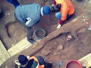 Раскопки на месте усыпальницы Марии Шестовой в Чебоксарах