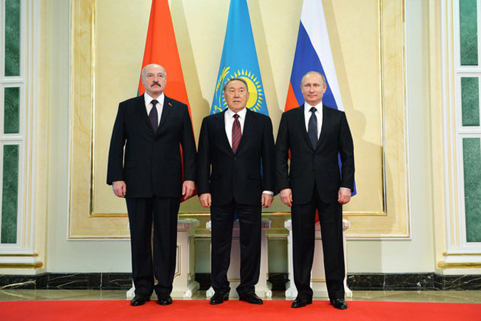 Президенты Белоруссии, Казахстана и России
