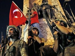 Турецкие военные во время переворота