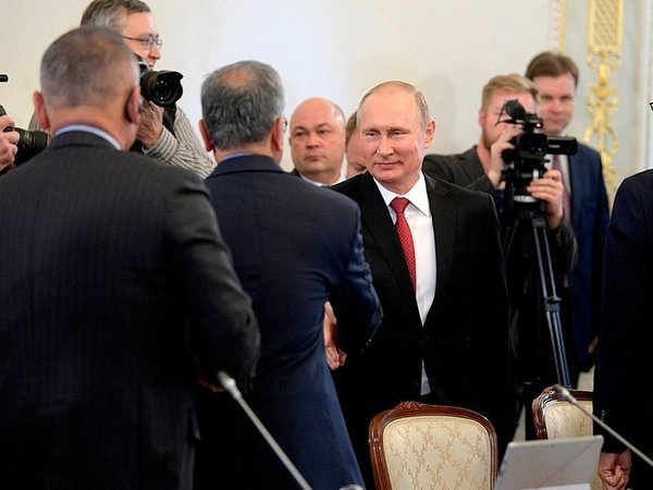 В.Путин на встрече с представителями иностранных СМИ
