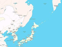 Яндекс-карта без острова Сахалин