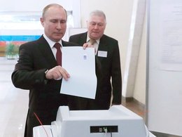В.Путин на выборах