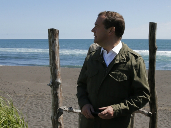 Дмитрий Медведев в Кроноцком заповеднике