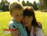 Римма Салонен и ее сын Антон. Кадр: «Вести»