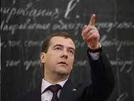 Дмитрий Медведев в МЭИ, 29 марта 2011г. Фото: Дмитрий Астахов/РИА Новости