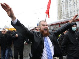 Дмитрий Демушкин на "Русском марше" в Москве. Фото: Илья Питалев/РИА Новости