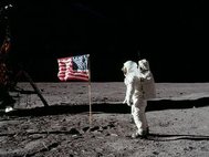 Астронавт Базз Олдрин на Луне. Фото: NASA