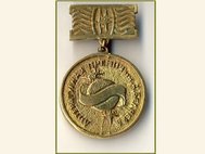 Бронзовая нагрудная медаль. Фото с сайта Беляевской премии 
