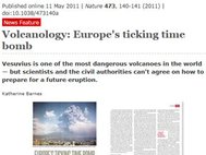 Скриншот из статьи про Везувий в Nature