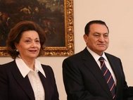 Сюзанна и Хосни Мубарак. Фото пресс-службы президента Польши.