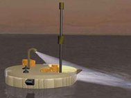 Такой видится первая лодка на Титане. Иллюстрация с сайта blogs.discovermagazine.com