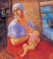 Кузьма Петров-Водкин. Мама. 1915