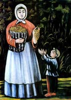 Нико Пиросмани. Крестьянская женщина с сыном