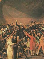 Жак Луи Давид. Клятва в зале для игры в мяч 20 июня 1789 г. 1791