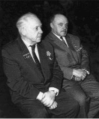 П.А. Деленс (слева) и Н.А. Доллежаль. Начало 1960-х гг. Из семейного архива