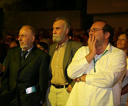 Альгимантас Видугирис, Владимир Маканин и Михаил Калатозишвили. Фото Н.Четвериковой