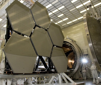 Зеркало телескопа. Рисунок НАСА