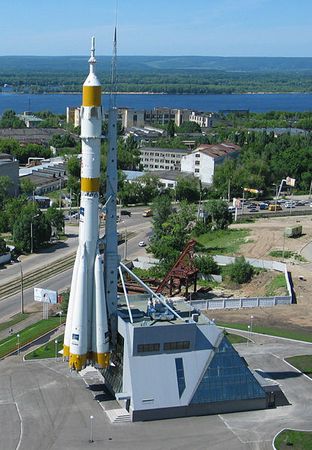 Монумент Ракета-носитель Союз, Самара. Фото G-Max, Википедия