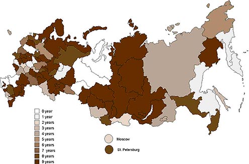 Карта рождаемости россии