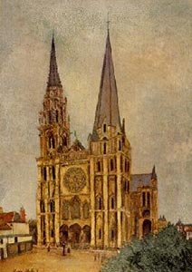 Maurice Utrillo. Chartres Cathedral. about 1913