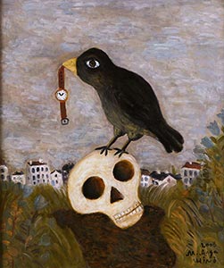 Михаил Алдашин. Птица на черепе. 2008