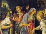 Adam Elsheimer Die drei Marien am Grab Ca. 1603