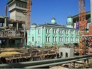 Московская соборная мечеть во время реконструкции, апрель 2009 г.