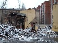 Снос Дома культуры «Октябрь». Кадр: cultureprotect, Youtube