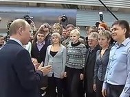 Посещение Владимиром Путиным «Уралвагонзавода». Кадр: Россия 24