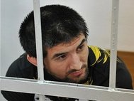 Расул Мирзаев во время рассмотрения по существу уголовного дела, в Замоскворецком суде.