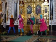 Pussy Riot. Панк-молебен. Кадр: Youtube/PussRiot