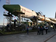 Ракета «Союз-У» с транспортным грузовым кораблем «Прогресс М-17М»
