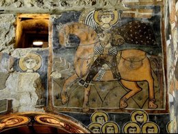Фрагмент фрески в монастыре Св. Моисея Абиссинского в Сирии