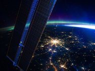 Ночная Москва, вид с МКС. Фото: NASA's Marshall Space Flight Center