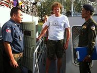 Сергей Полонский и камбоджийская полиция