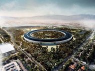 Проект новой штаб-квартиры Apple в Купертино. Строительство планируется завершить к 2016 году