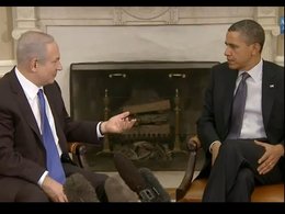 Биньямин Нетаньяху и Барак Обама в Белом доме. Кадр из видео Белого дома