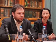 Александр Потапов и Гульнара Биккулова на семинаре РВК
