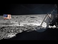 Нил Армстронг на Луне, 1969 год. Фото: НАСА