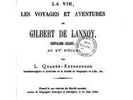 Фрагмент титульного листа "Записок" Жильбера де Ланнуа
