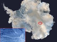 Озеро Восток на карте Антарктиды